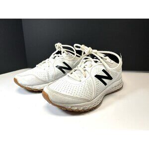 New Balance 3000v5 Mens Size 5.5 White Leather Baseball Turf Sneakers T3000SW5